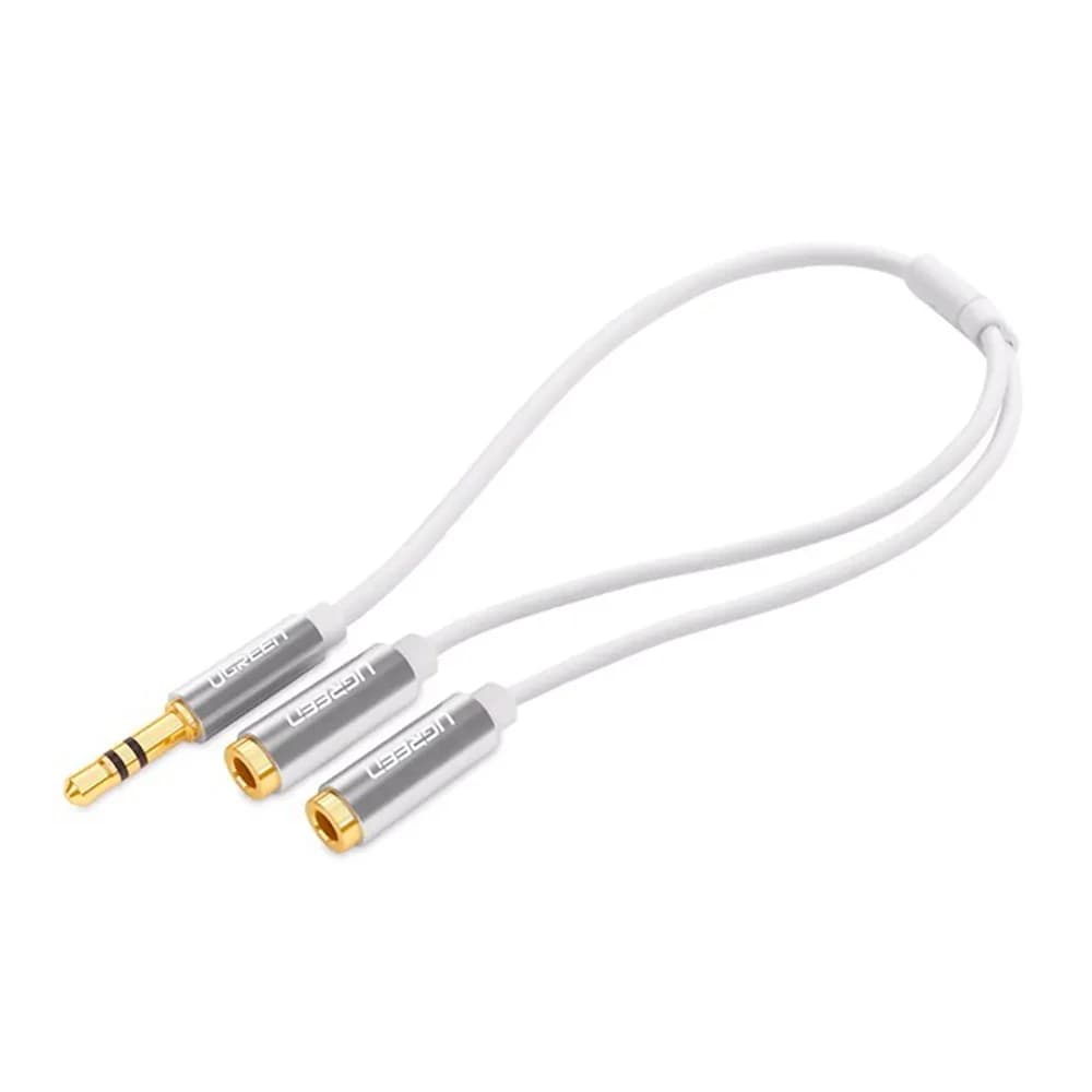 کابل صدا یوگرین مدل UGREEN AUX 3.5mm Male to Dual AUX 3.5mm Female AV123 — تصویر ۲