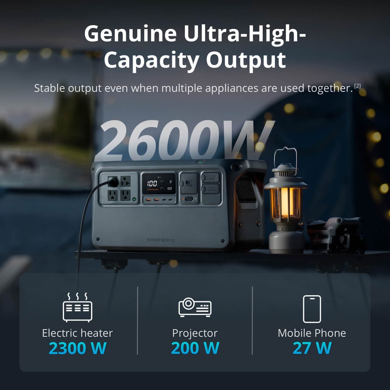 پاور استیشن دی جی ای مدل DJI Power 1000 V2 1024Wh Portabale Power Station — تصویر ۷