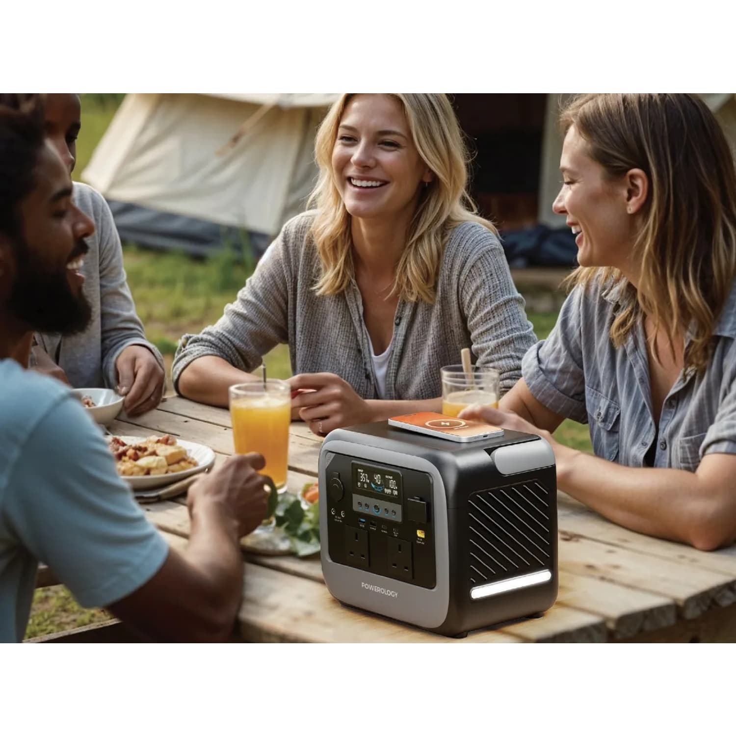 پاور استیشن پاورولوژی مدل Powerology Pater II Portable Power Station 700W PWGC700GY — تصویر ۲