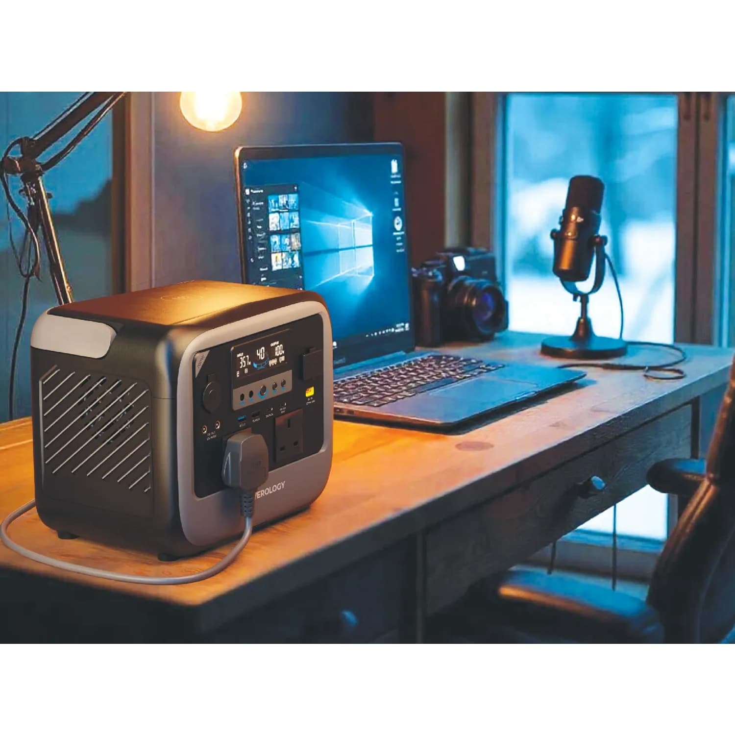 پاور استیشن پاورولوژی مدل Powerology Pater II Portable Power Station 700W PWGC700GY — تصویر ۳