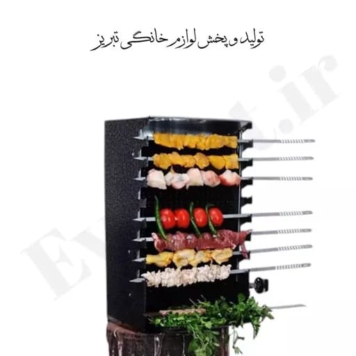 کباب پز نوبل ایستاده ۸ سیخ گازی منقل گازی ایستاده — تصویر ۶