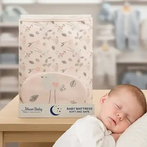 زیرانداز تعویض نوزاد طرح جوجه برند مون بیبی Moon baby