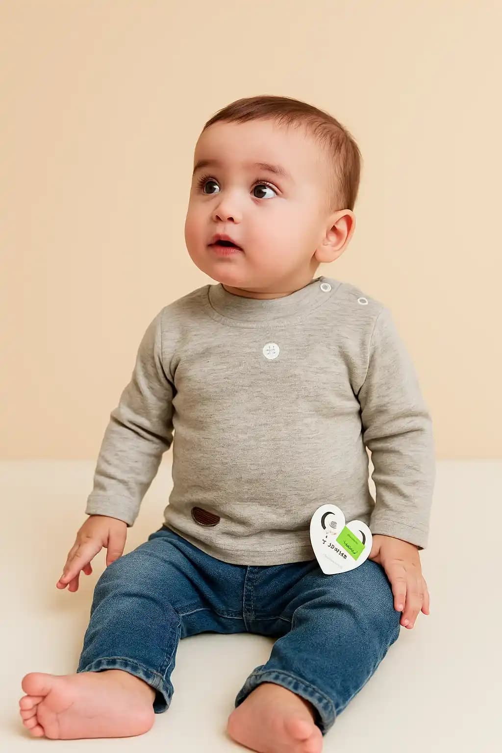 بلوز آستین بلند نوزادی برند مون بیبی moon baby کد 440 — تصویر ۳