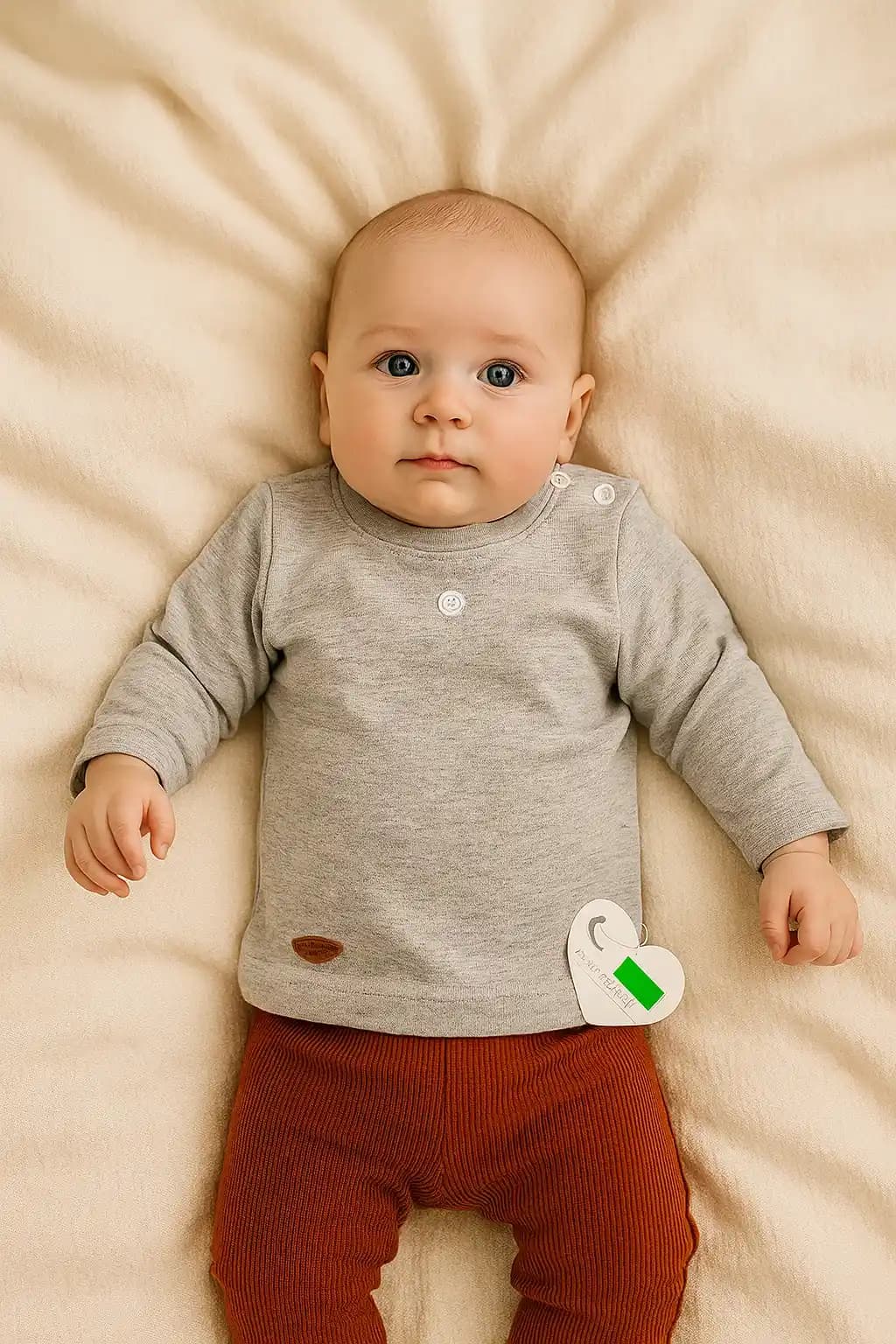 بلوز آستین بلند نوزادی برند مون بیبی moon baby کد 440 — تصویر ۴