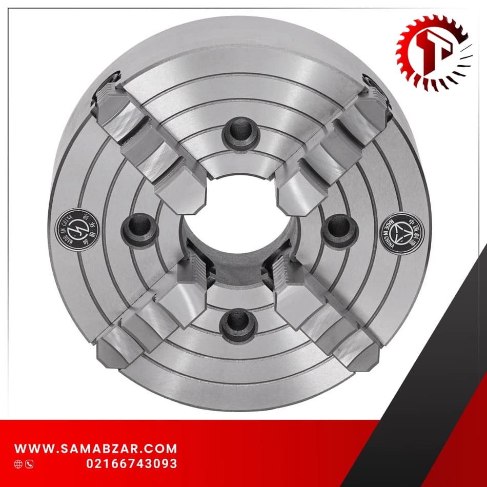 چهار نظام نا منظم دستگاه تراش 160mm مدل K72-160 کره نشان اصل