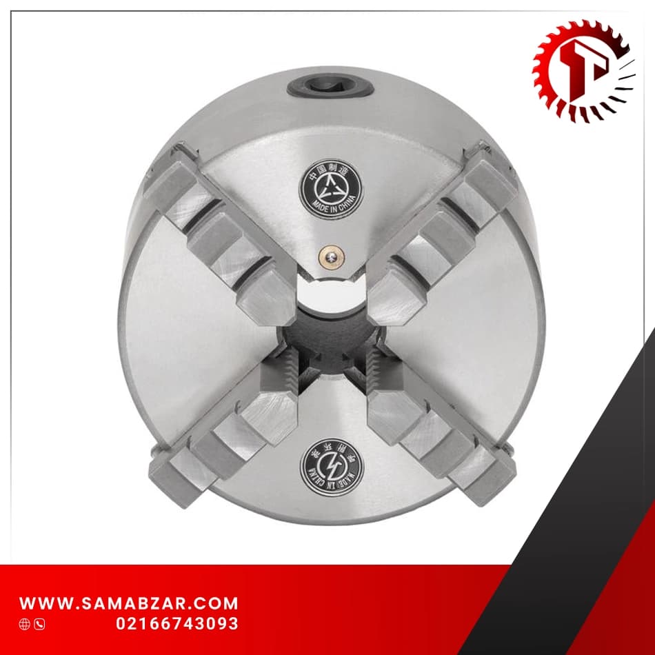 چهار نظام منظم دستگاه تراش 200mm مدل K12-200 کره نشان اصل