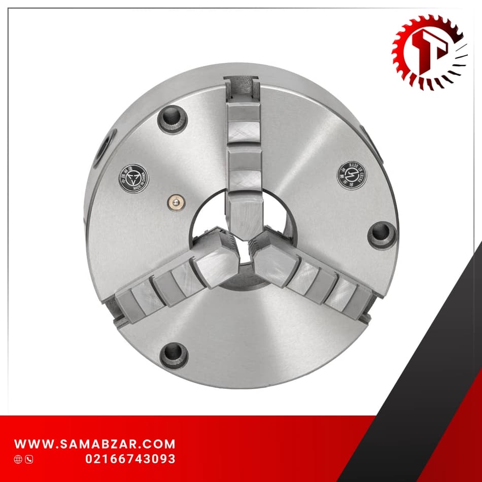 سه نظام دستگاه تراش 200mm مدل K11-200 کره نشان اصل