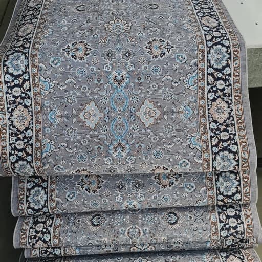 فرشینه باشگاه راهرویی و کناره 1 در 3 طرح طوسی ذغالی کد Roll 107(پس کرایه) — تصویر ۸
