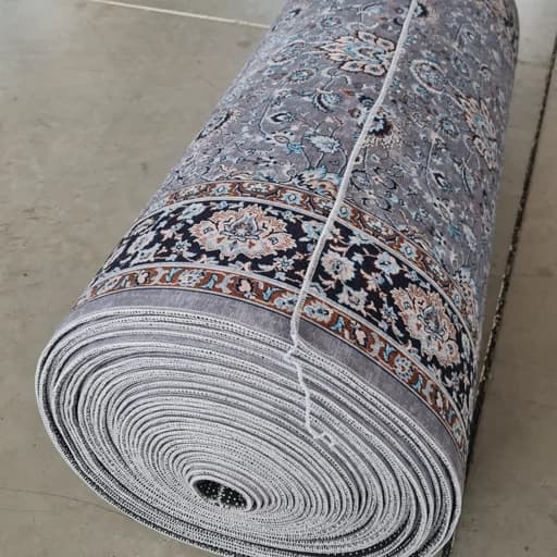 فرشینه باشگاه راهرویی و کناره 1 در 3 طرح طوسی ذغالی کد Roll 107(پس کرایه) — تصویر ۴