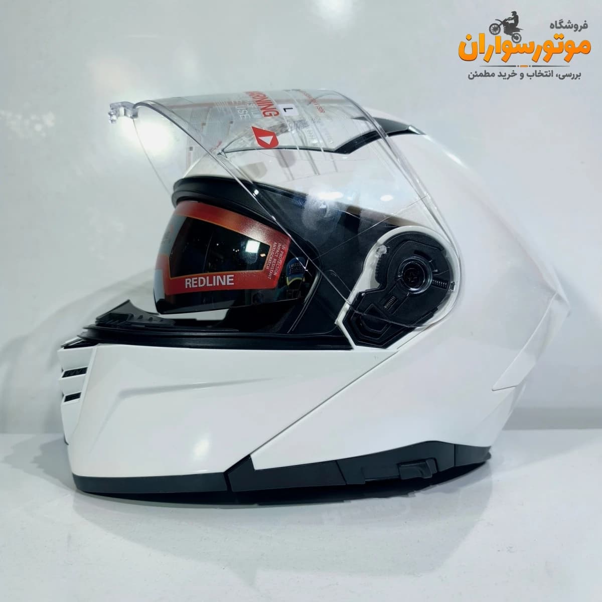 کلاه کاسکت REDLINE 960 با فک متحرک و نقاب شفاف — تصویر ۵