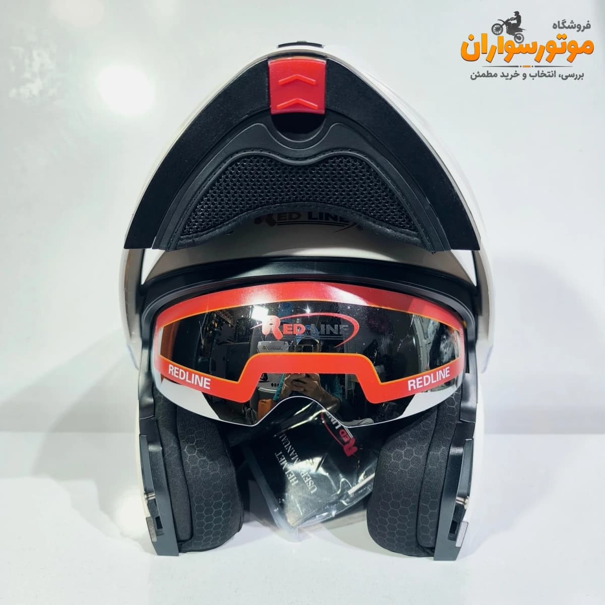 کلاه کاسکت REDLINE 960 با فک متحرک و نقاب شفاف — تصویر ۷