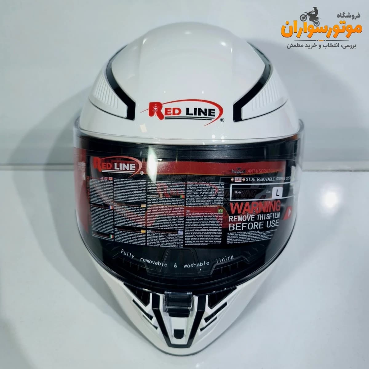 کلاه کاسکت REDLINE 960 با فک متحرک و نقاب شفاف — تصویر ۸
