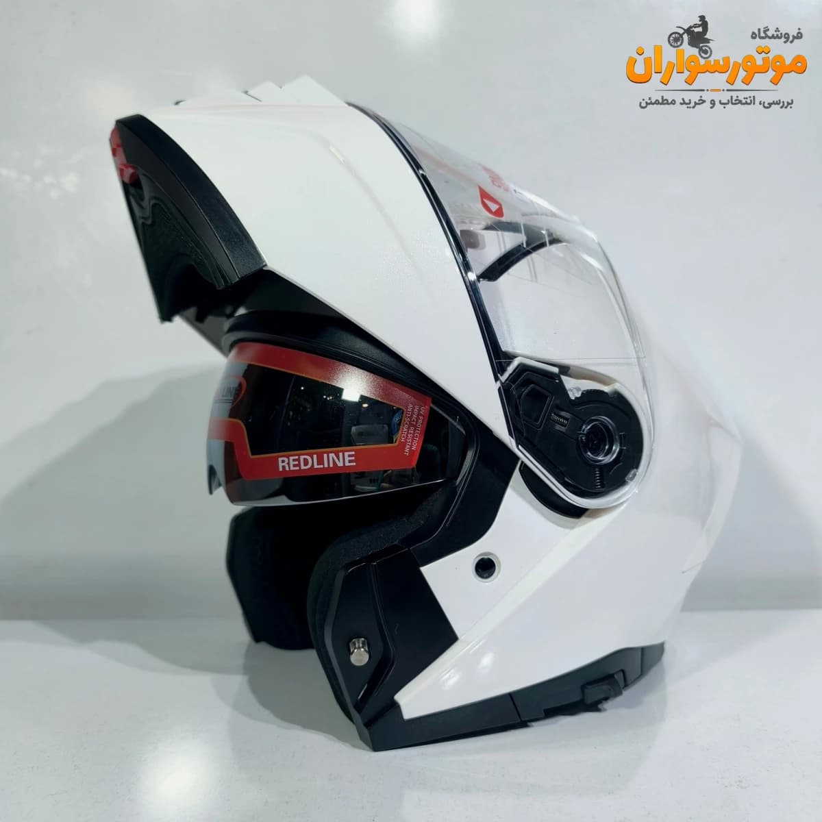 کلاه کاسکت REDLINE 960 با فک متحرک و نقاب شفاف — تصویر ۶