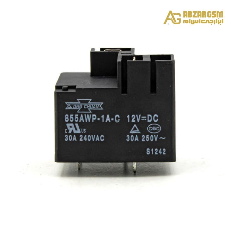 رله فیش خور 12V-30A تایوانی مارک SONG CHUAN کد 855AWP-1A-C — تصویر ۳