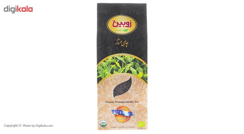 چای سیاه ایرانی ممتاز ارگانیک زوبین مقدار 400 گرم — تصویر ۳