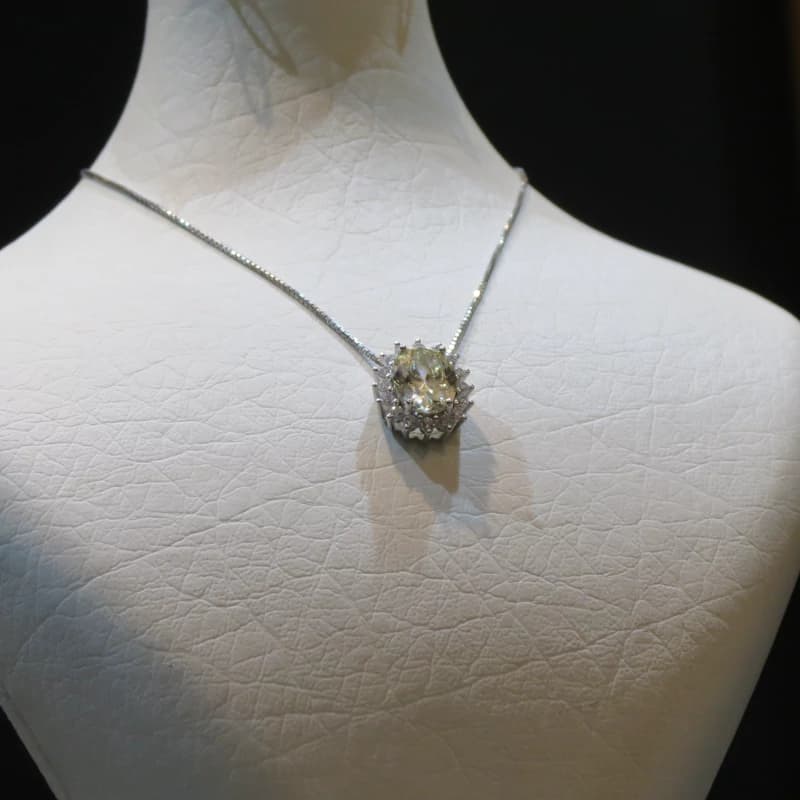 گردنبند زنانه نقره ایتالیا سنگ طبیعی سیترین طرح خورشید | هدیه تولد | کادو روز زن | نیم ست جواهری زنانه لاکچری | سرویس نقره | روز مادر | اصل — تصویر ۲