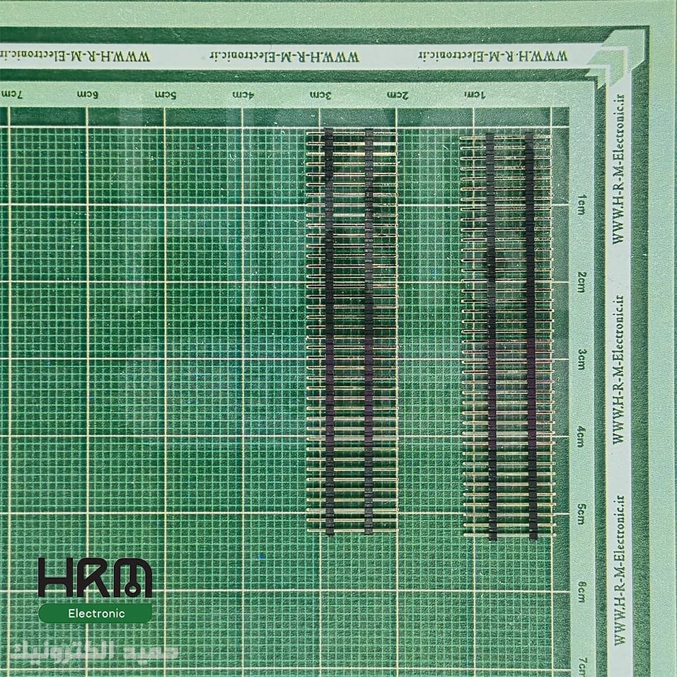 پینهدر نری 40*1 پین صاف پایهبلند (1.27mm)