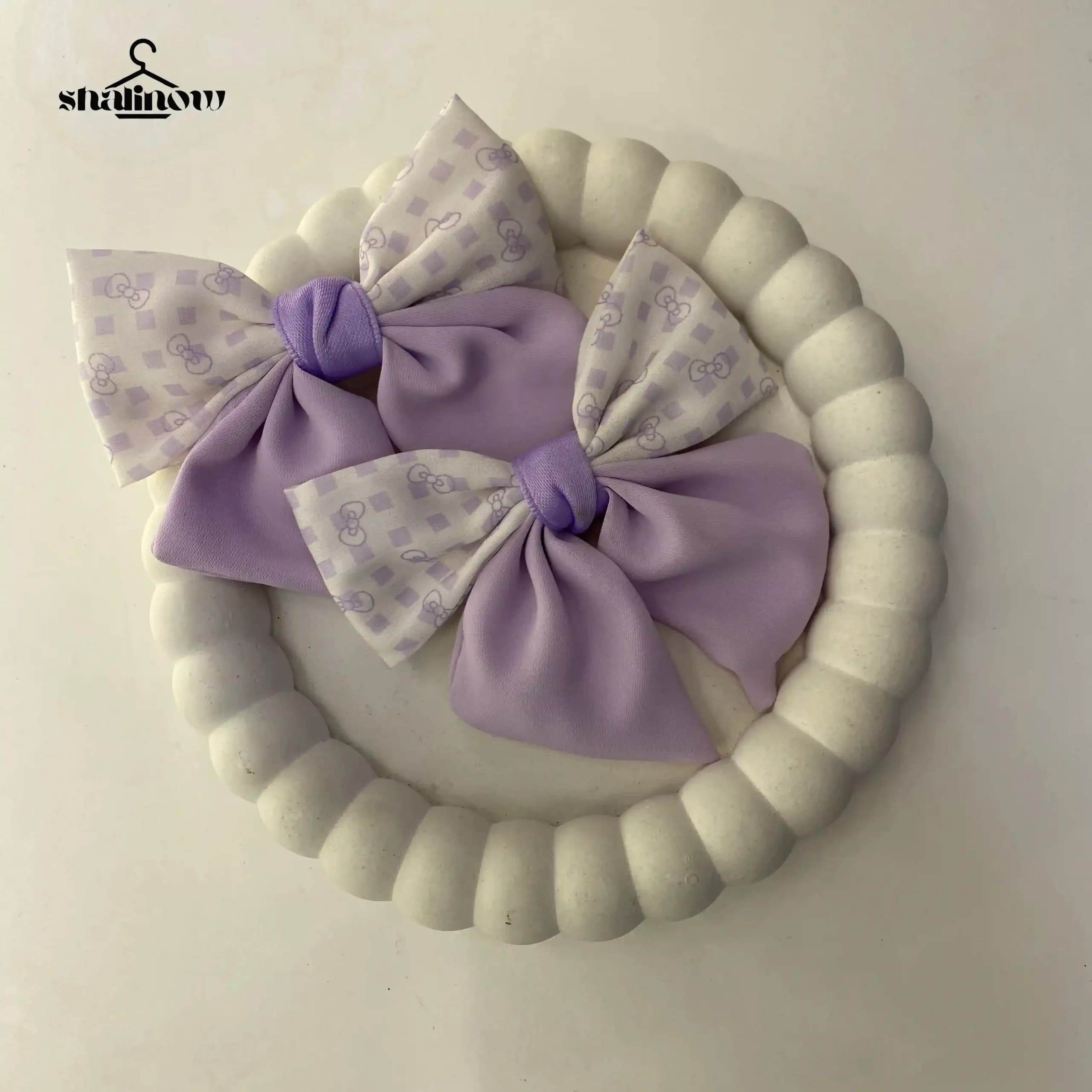 گیره پشت مو طرح پاپیون
