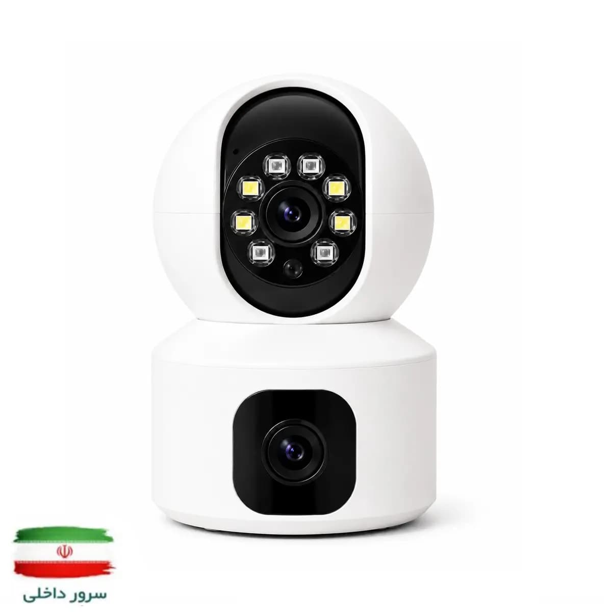 دوربین مداربسته سیمکارتی چرخشی دو لنز Z33-4G (کیفیت 8 مگاپیکسل)