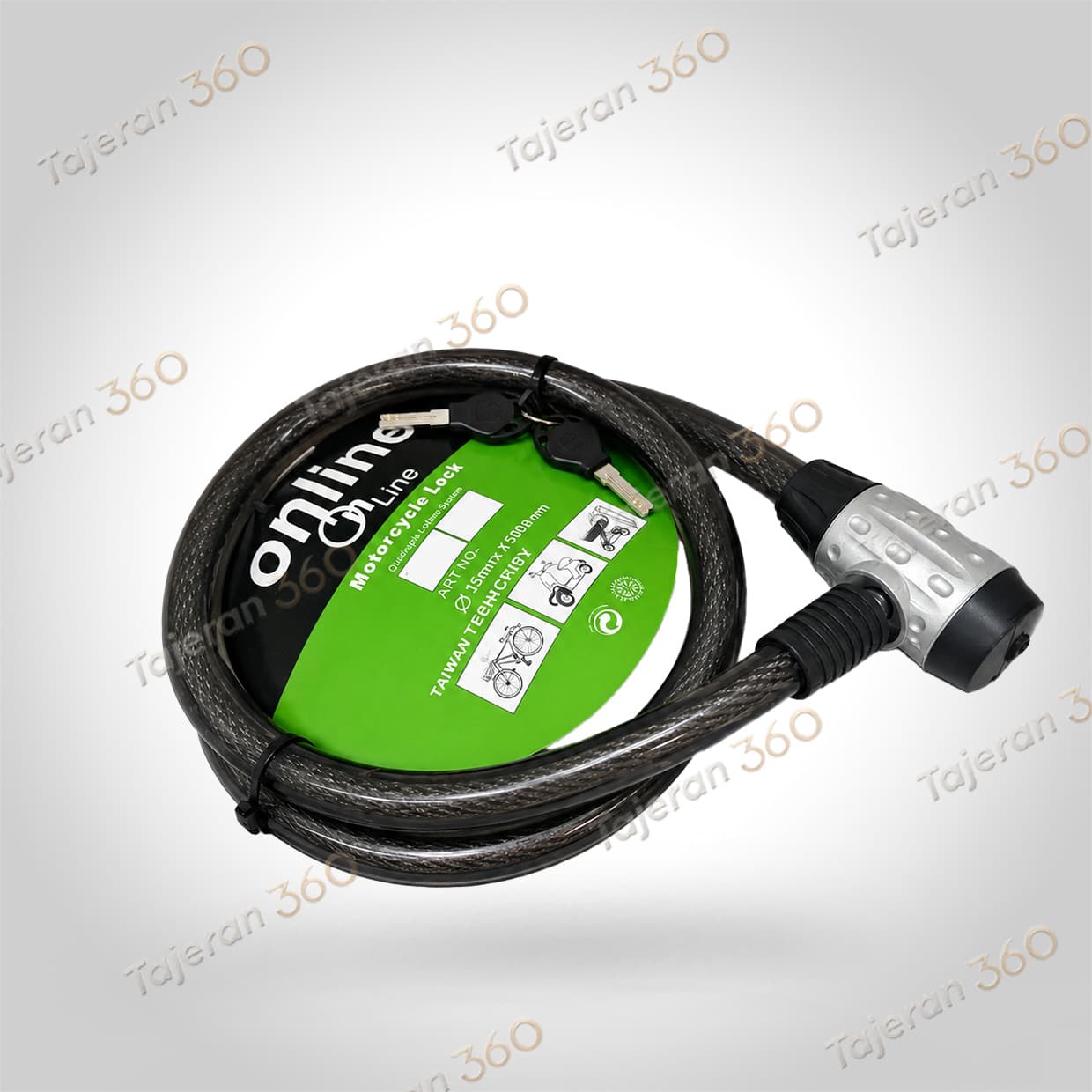 قفل موتور کابلی قطر کوچک Online Cable Lock