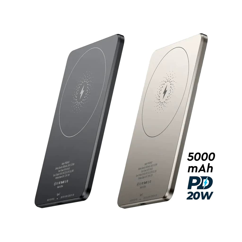 پاوربانک مگ سیف پاورولوژی مدل powerology ultra thin MagSafe Power Bank 5000mAh PD 20W