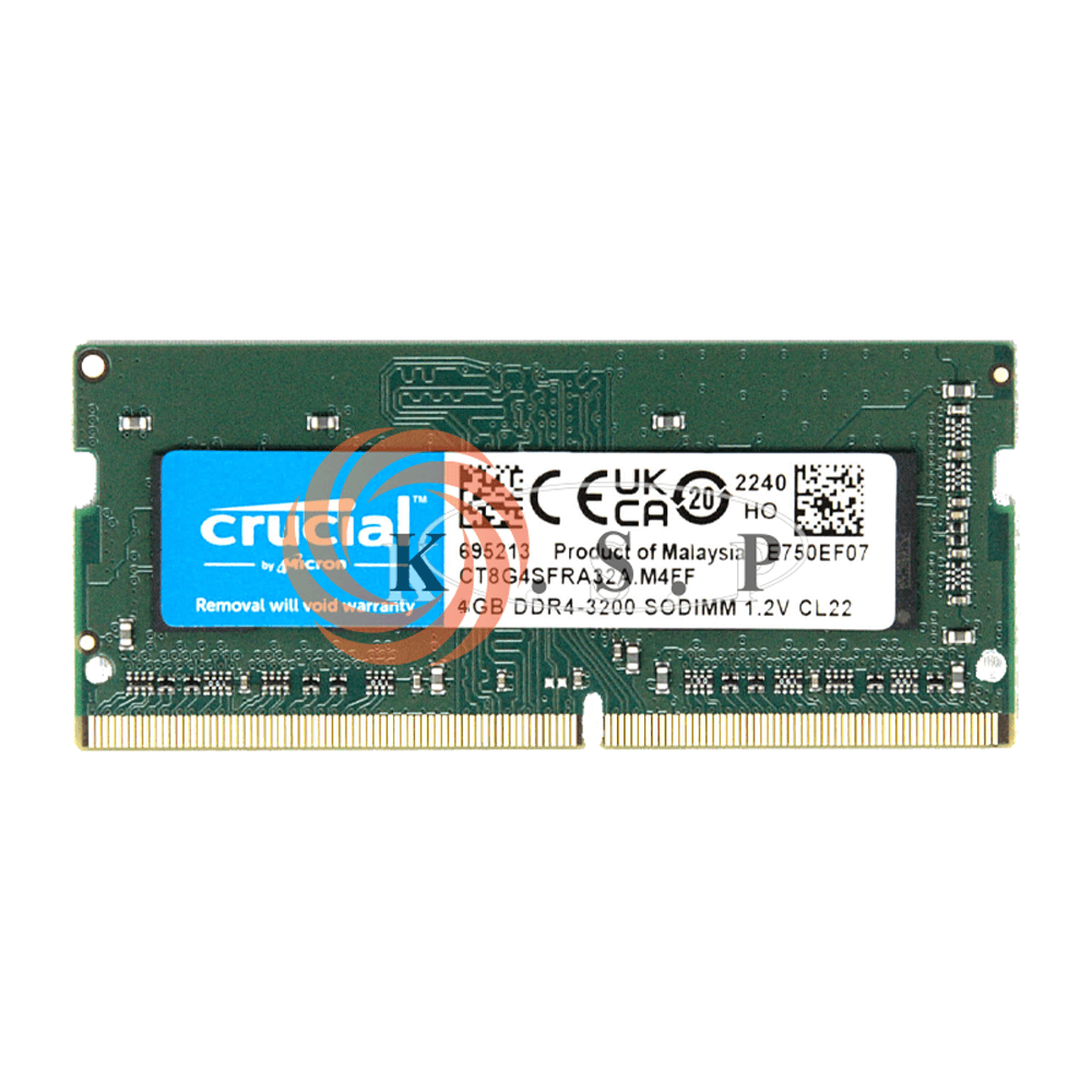 رم لپ تاپ Ram 4G DDR4 3200 Crucial