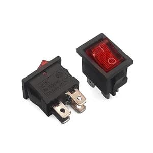 کلید راکر چراغدار 4 پین KCD1-101N