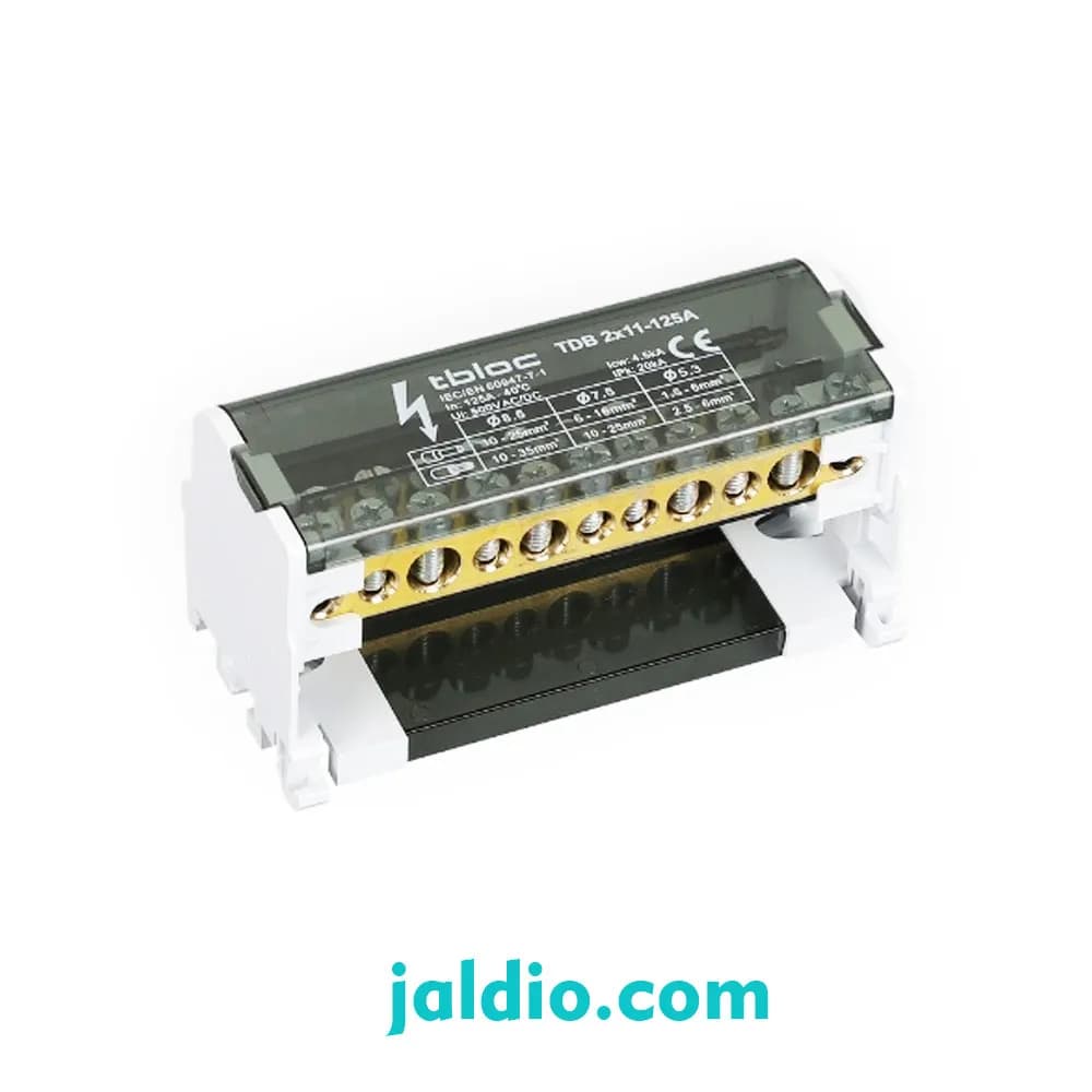 ترمینال توزیع 2 هادی رعد مدل TDB 2×11 125A
