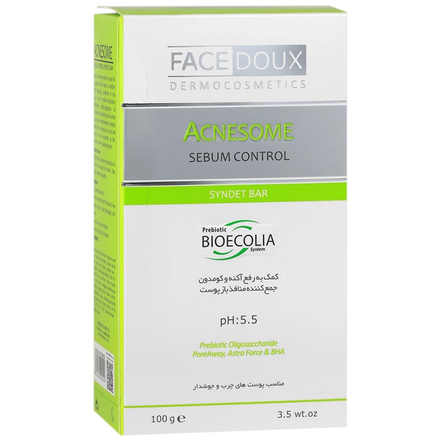 پن جامد مناسب پوست های چرب و آکنه دار آکنه 100g زوم فیس دوکس Face doux