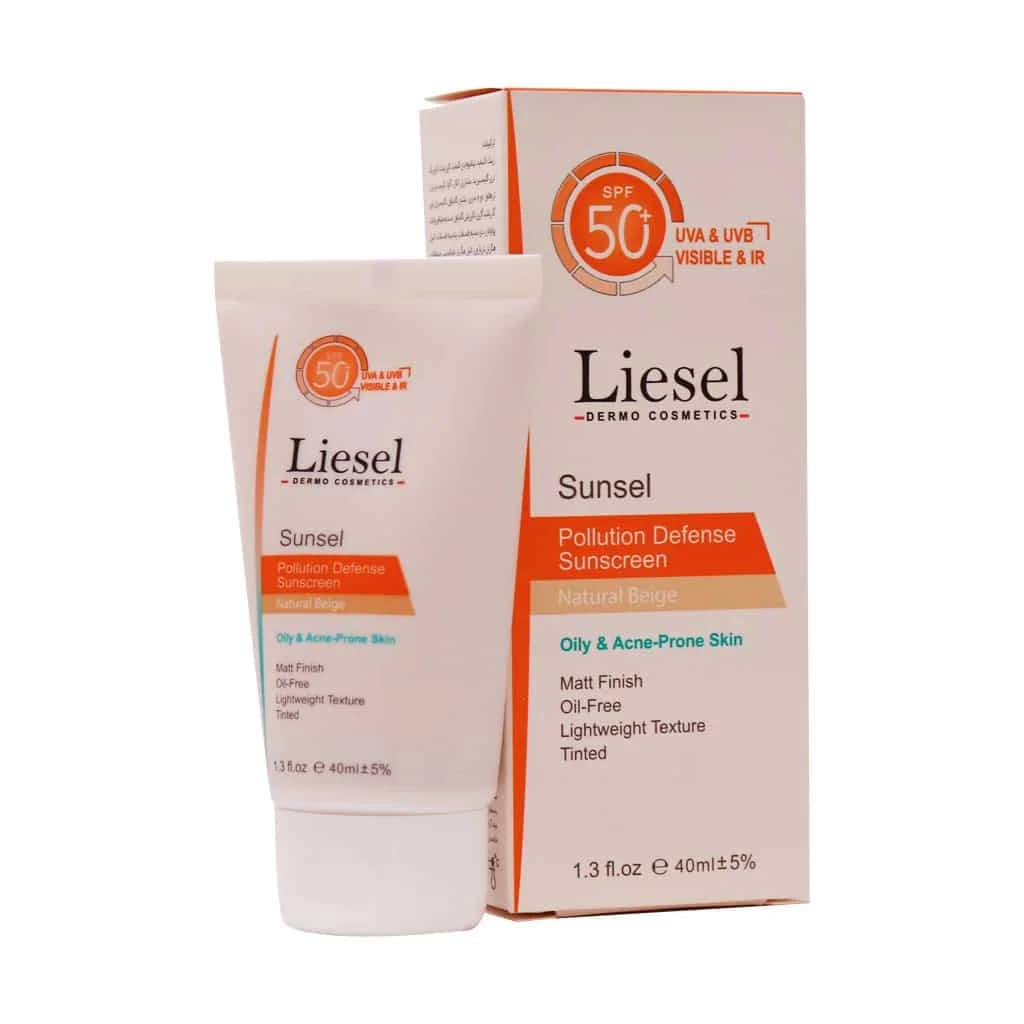 ضد آفتاب رنگی پوست چرب لایسل Liesel
