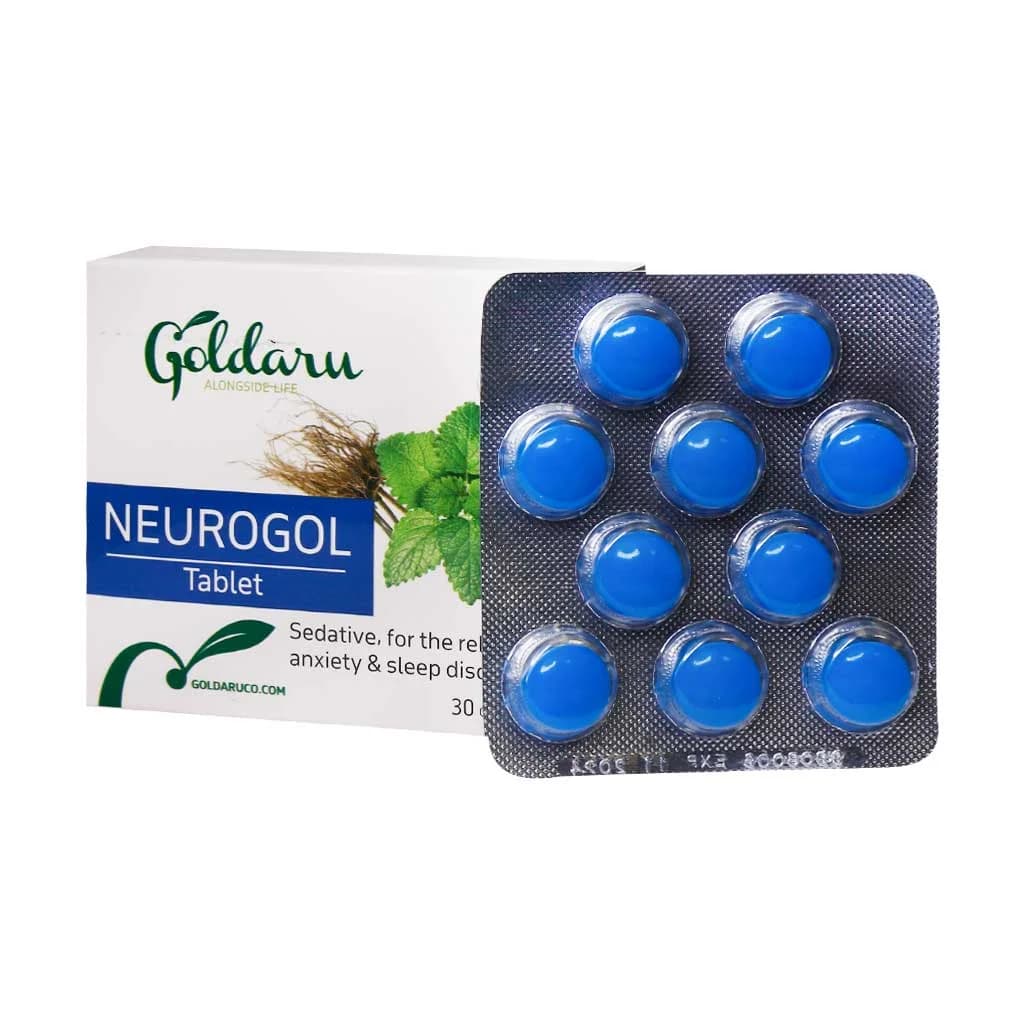 قرص نوراگل گل دارو ۳۰ عدد (Goldaru Neurogol) — تصویر ۲