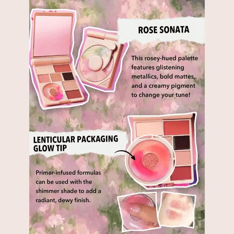 پالت سایه چشم شیگلم مدل Rose Sonata — تصویر ۳