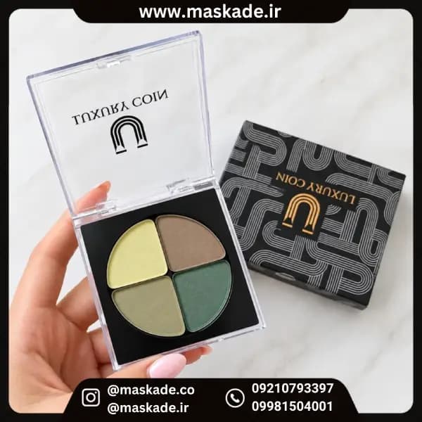 پالت سایه چهار رنگ کریستال لاکچری کوین ۶۰۲ با ارسال رایگان