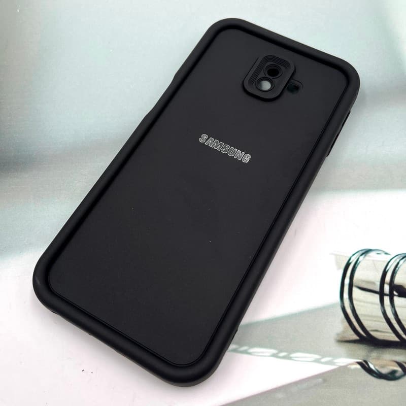 قاب گوشی Galaxy J6 Plus سامسونگ Armor Case ضد ضربه سیلیکونی تانک سولید محافظ لنز دار برجسته مشکی کد 641655 — تصویر ۲