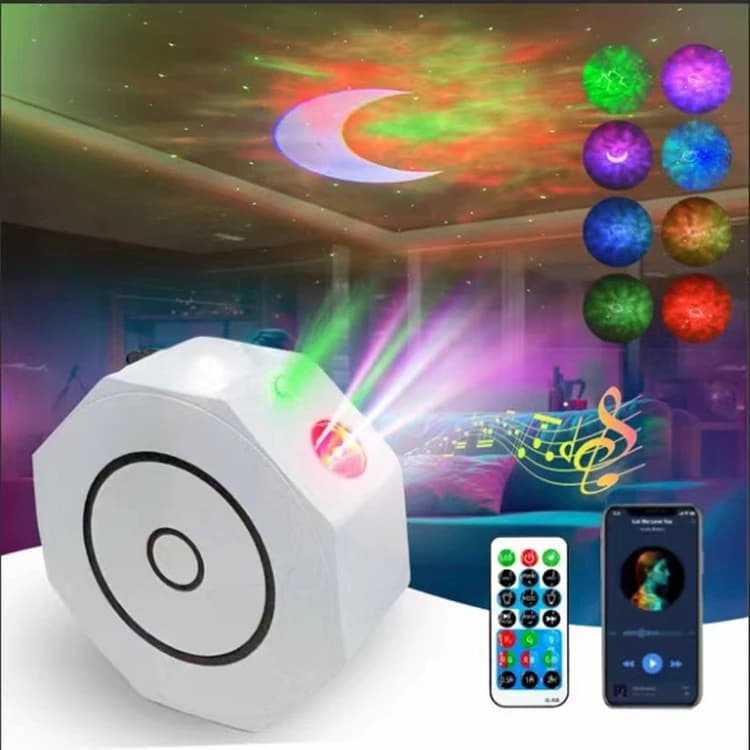 چراغ خواب کهکشانی اسپیکردار مدل octagon — تصویر ۵