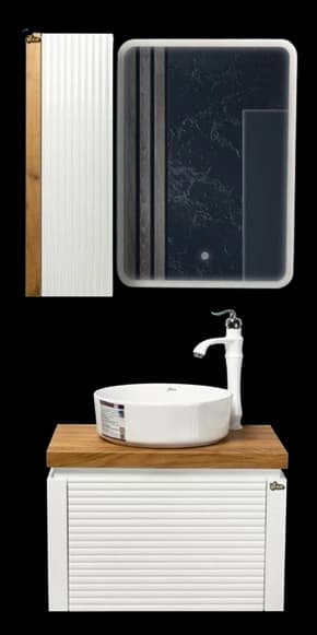 کابینت روشویی سفید 40*60