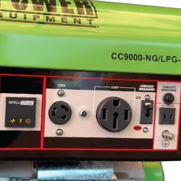 موتور برق گرین پاور ۷.۵ کیلووات CC9000NG/LPG-ES تک فاز — تصویر ۷