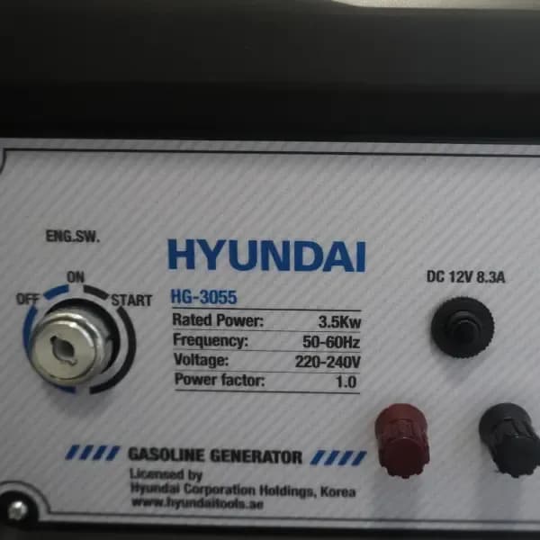 موتور برق بنزینی هیوندای 3.5 کیلووات مدل HG3055 — تصویر ۴