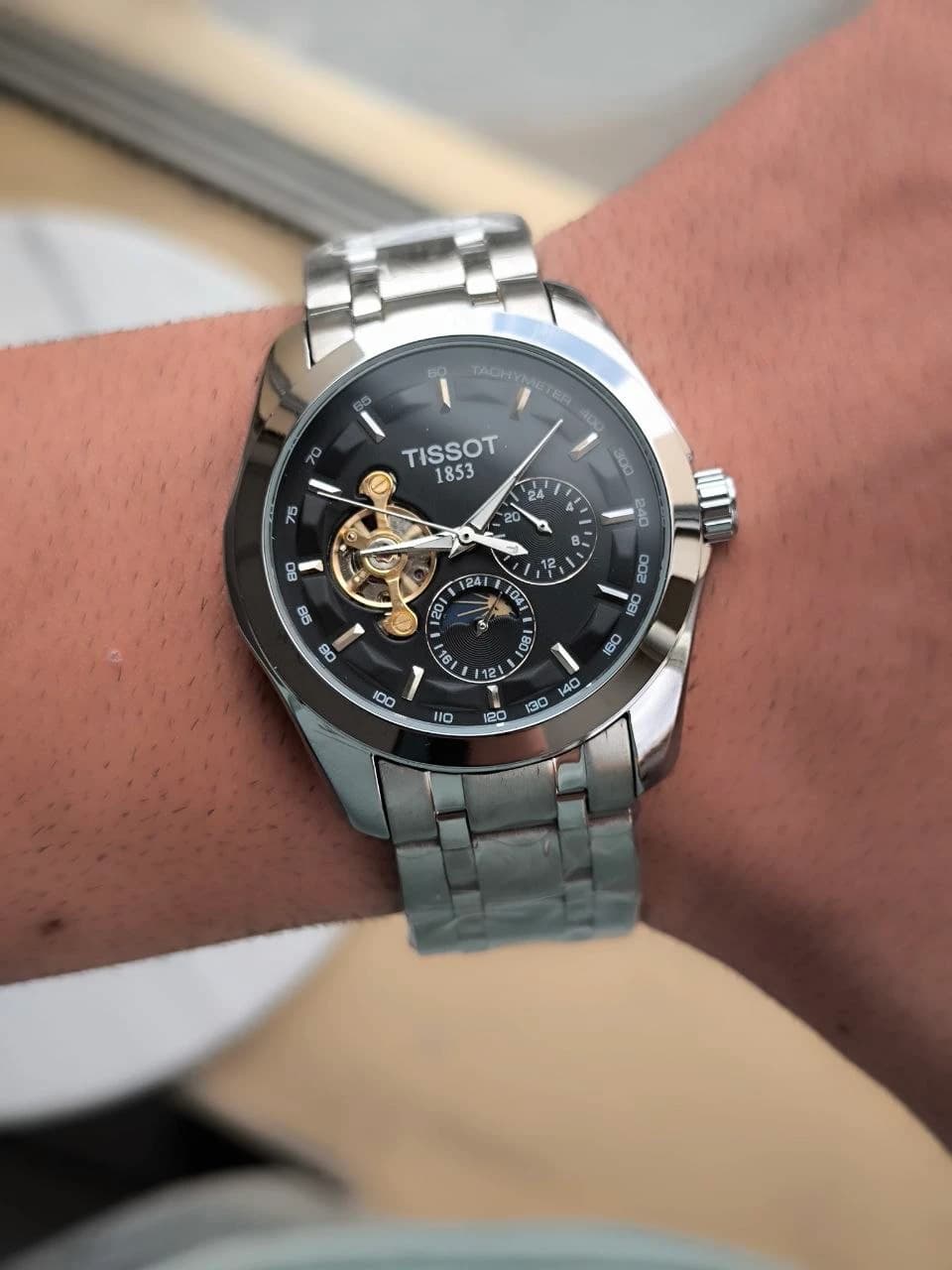 ساعت مچی مردانه تیسوت اتوماتیک سه موتوره فعال (Tissot 1853) — تصویر ۴