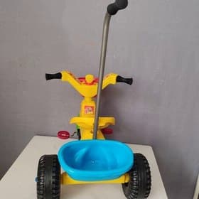 اسباب بازی 3 چرخه /سه چرخه/ پلاستیکی عصادار کودک مدل دلفین — تصویر ۳