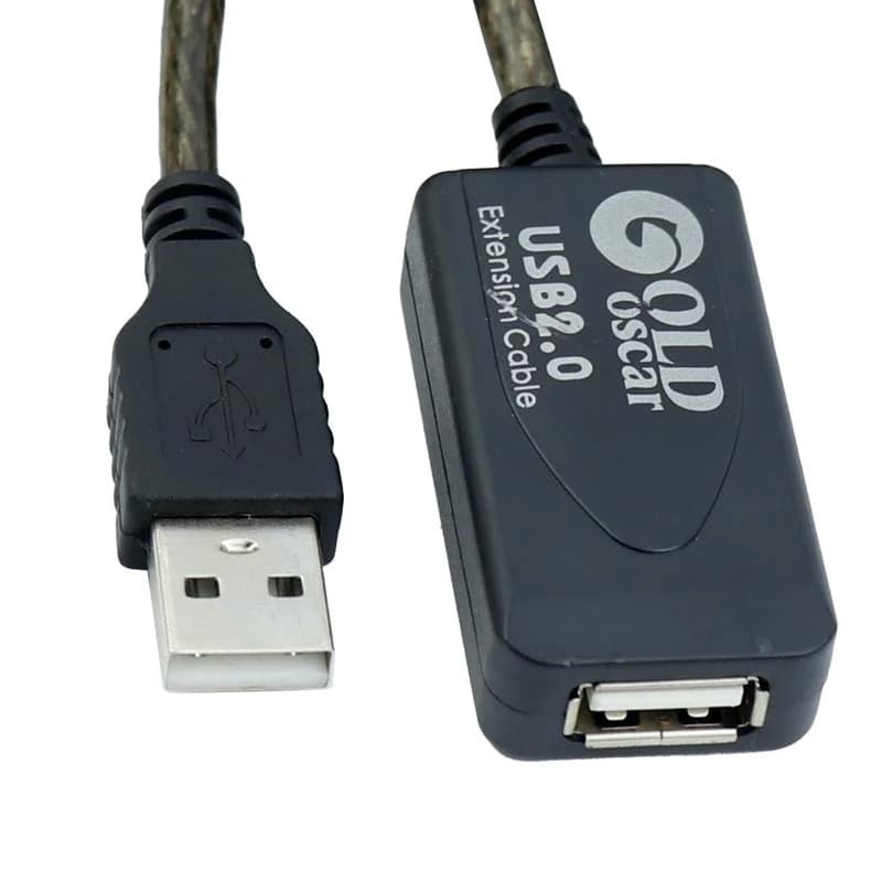 کابل افزایش طول USB گلد اسکار Gold Oscar طول 10 متر پک دار — تصویر ۸
