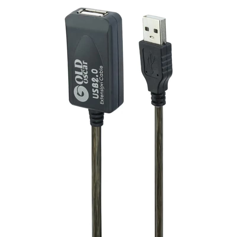 کابل افزایش طول USB گلد اسکار Gold Oscar طول 10 متر پک دار — تصویر ۶