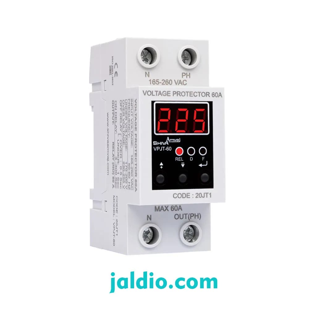 محافظ ولتاژ تک فاز دیجیتال شیوا امواج کد VPJN-20