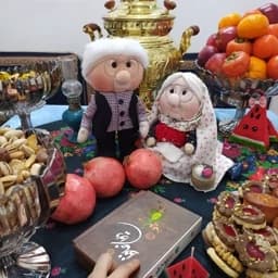 عروسک سنتی ننه جون و آقا جون.عروسک شب یلدا.ننه سرما — تصویر ۲