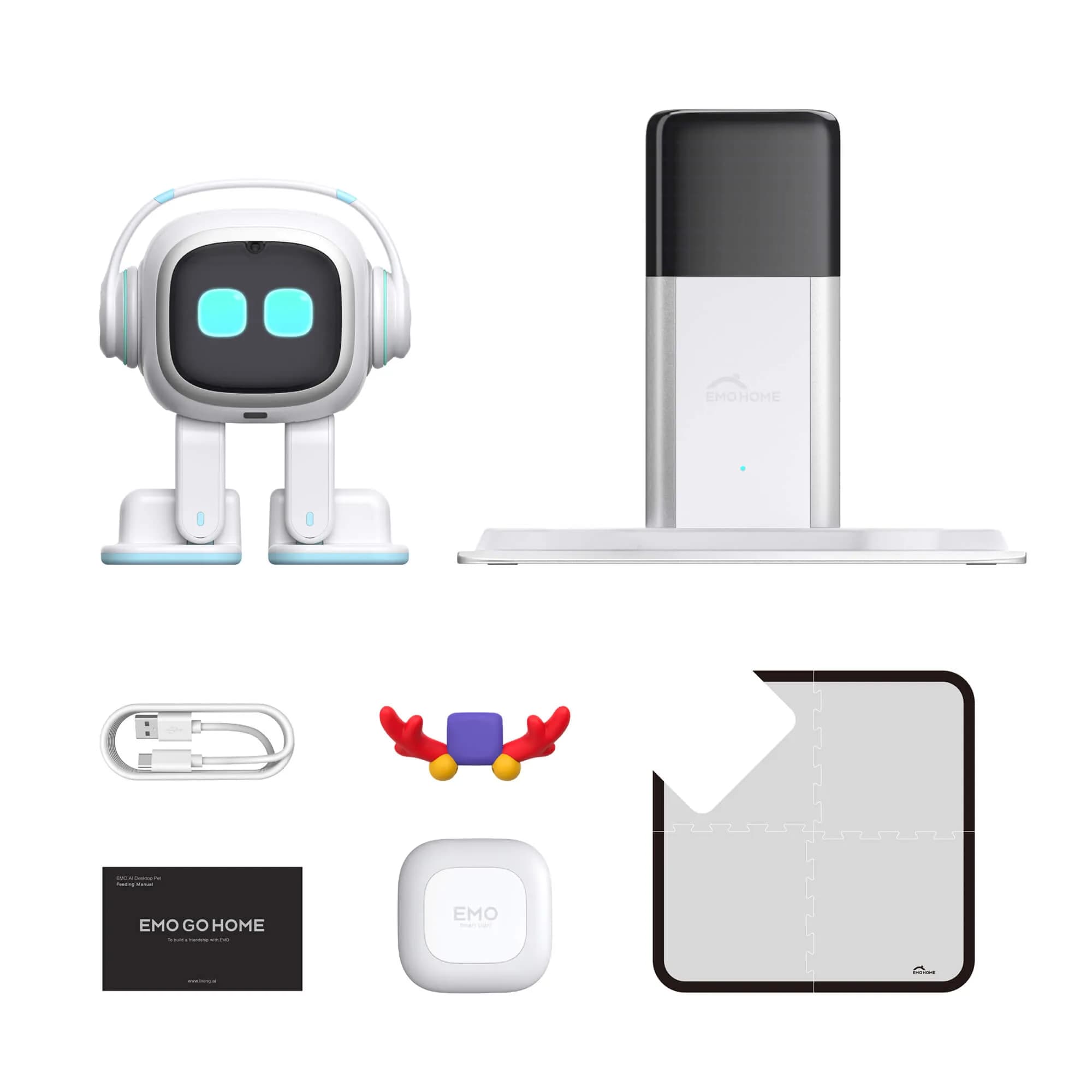 ربات هوشمند ایمو Robot EMO GO HOME سفید — تصویر ۴