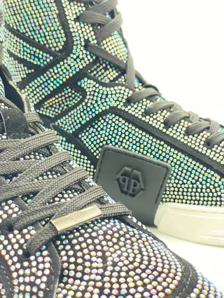 کد 1810 بوت فیلیپ پلین Philipp Plein تمام نگین هفت رنگ — تصویر ۴