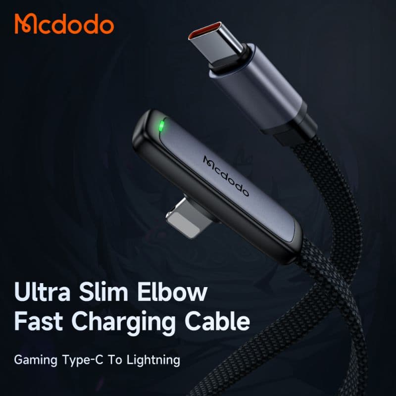 کابل شارژ تایپ سی به لایتنینگ 36 واتی مک دودو مدل MCDODO CA-3350 طول 1.2 متر — تصویر ۶