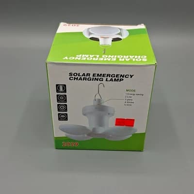 لامپ خورشیدی و شارژی مدل Solar Emergency Charging Lamp 2029 — تصویر ۶