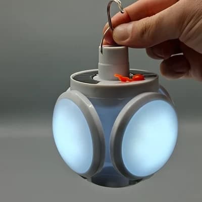 لامپ خورشیدی و شارژی مدل Solar Emergency Charging Lamp 2029 — تصویر ۳
