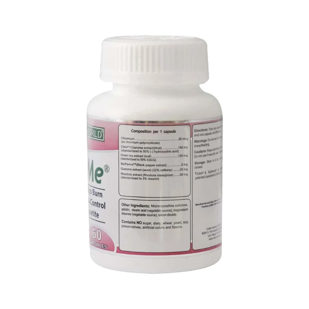 کپسول اسلیم می نچرال ورلد 60 عدد (Natural World Slim Me) — تصویر ۳